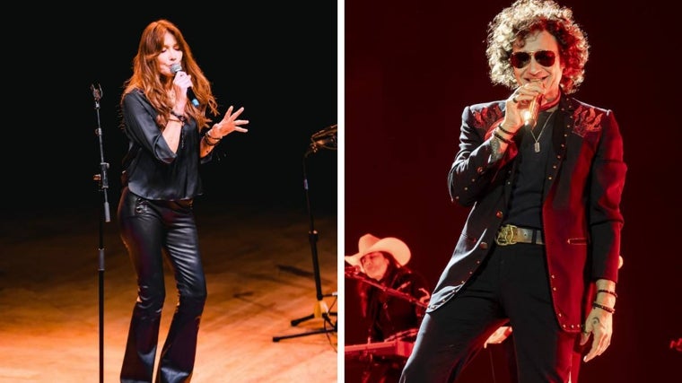 Carla Bruni, en un concierto en Milán y Enrique Bunbury, de gira por España