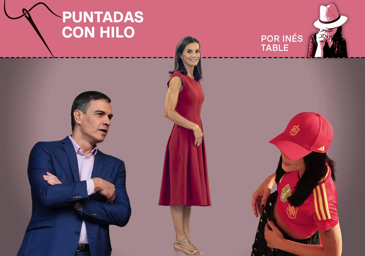 La marea roja viste España de colorao y Pedro Sánchez, con camisa ¿lila?