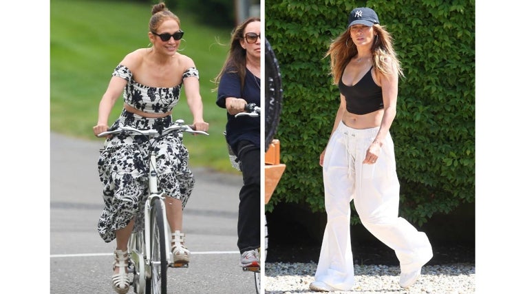 JLO vista esta semana con dos looks en los que incluye el crop top