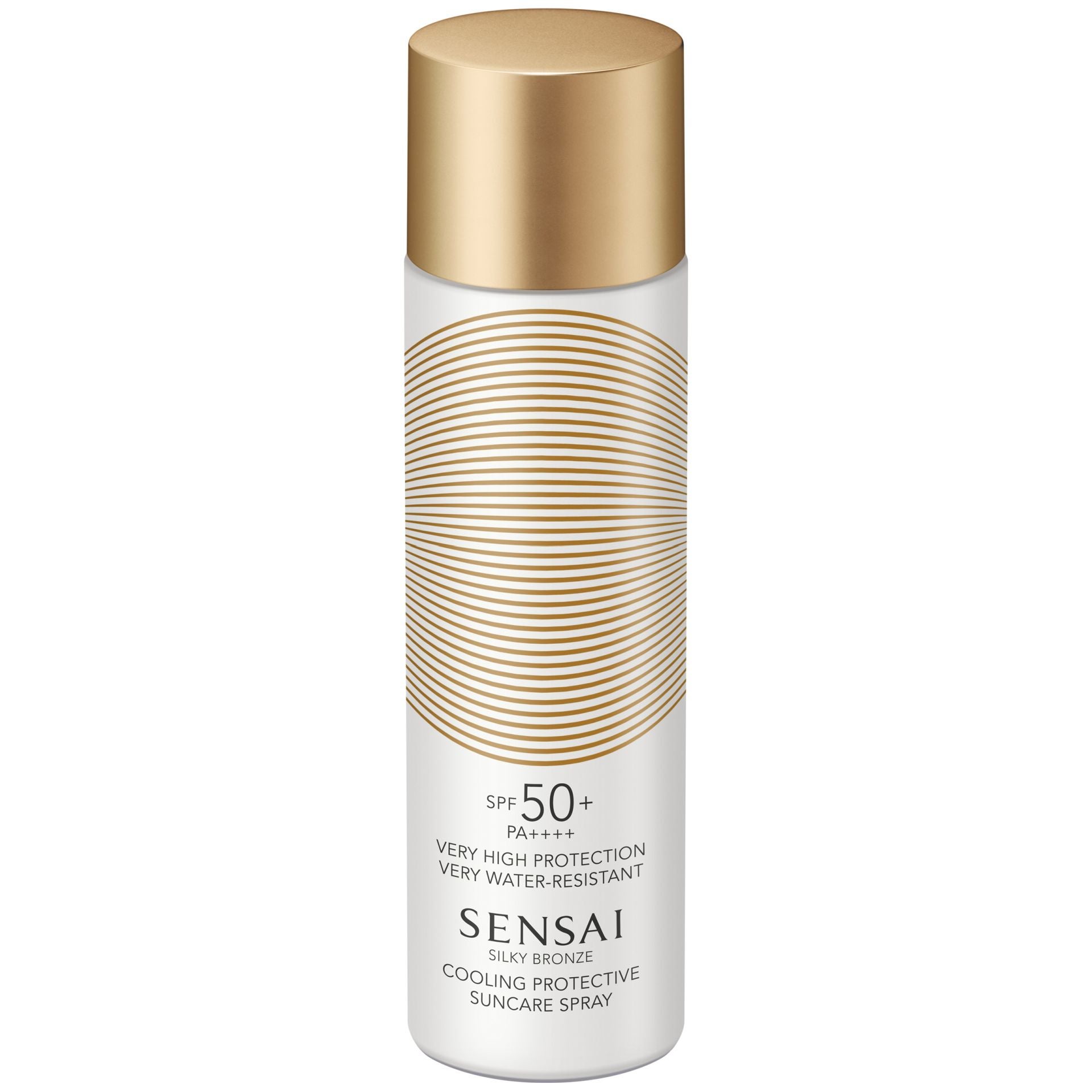 Cooling Protective Suncare Spray SPF 50+ de Sensai. El nuevo espray protector para todo el cuerpo ofrece una experiencia refrescante. Formulado con Uniforming Cool Shield , en contacto con la piel el espray ultrafino, refresca e hidrata de inmediato aportando a la piel una suavidad espectacular. Crea un fino y sedoso velo resistente al agua con protección solar de amplio espectro para salvaguardar la piel de la radiación UV y prevenir los signos visibles del envejecimiento prematuro. Con fragancia de melocotón y un acabado suave como la seda, sutil, radiante e imperceptible. Su precio: 122 euros.