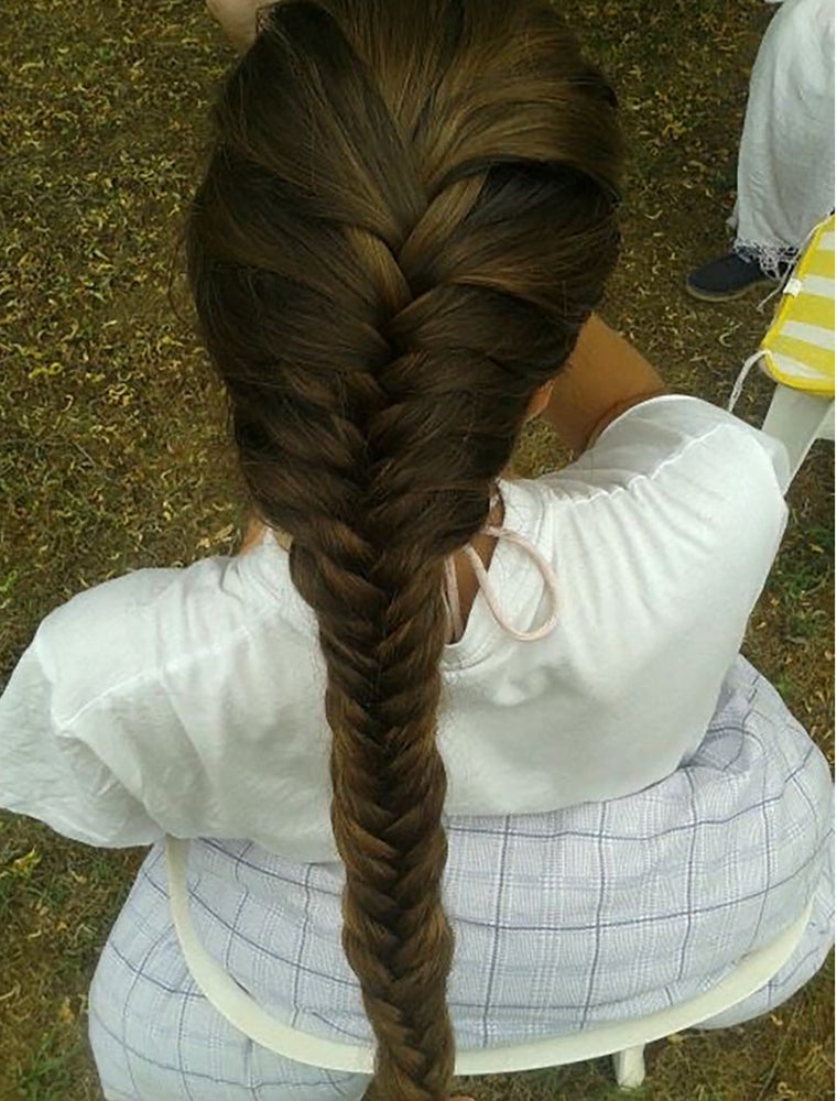 La trenza de espiga, ideal para la playa.