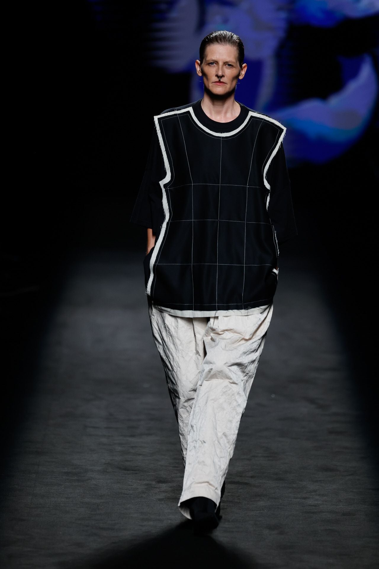 Algunas de las prendas mostraban las costuras, como este peto. 