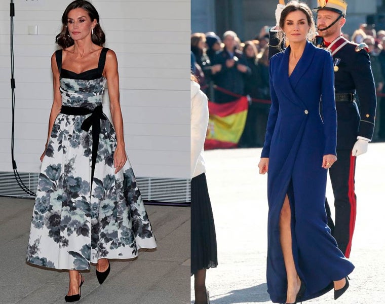 La Reina Letizia, con dos looks históricos.