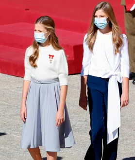 Secondary image 2 - Doña Leonor and Infanta Sofía began to wear different styles in 2020.