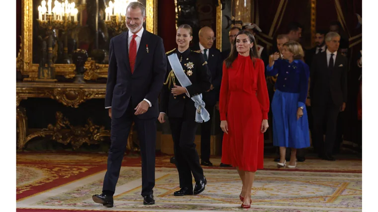 During the reception at the Royal Palace