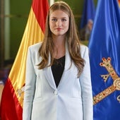 La Princesa Leonor rinde homenaje a Asturias con un traje azul para recibir el título de Alcaldesa Honoraria de Oviedo