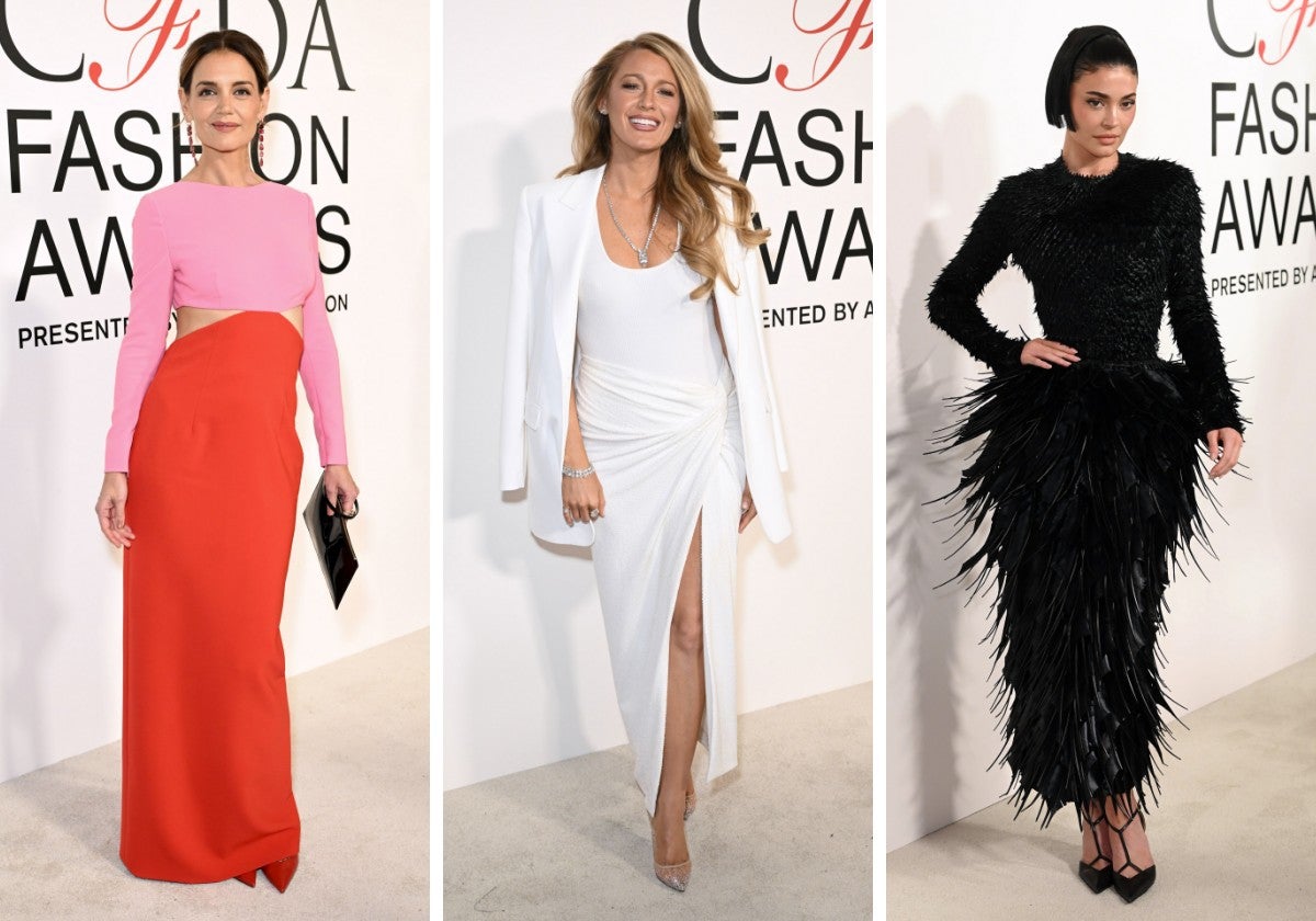 Katie Holmes, Blake Lively y Kylie Jenner en los CFDA 2024.