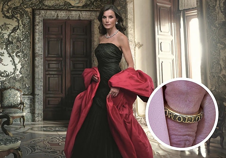 El anillo que lleva la Reina Letizia en el retrato de Annie Leibovitz: su significado oculto y qué lleva grabado en su interior