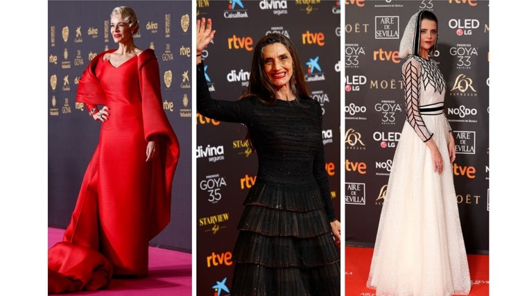 Belén Rueda, Ángela Molina y Macarena Gómez en la alfombra roja
