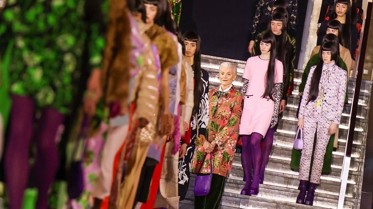 Maye Musk in one of his last parades.