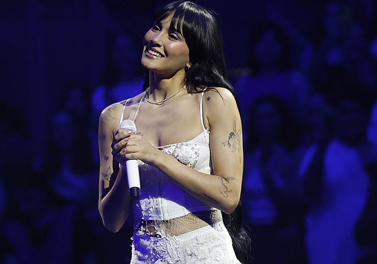 Aitana en su último concierto en el Movistar Arena de Madrid
