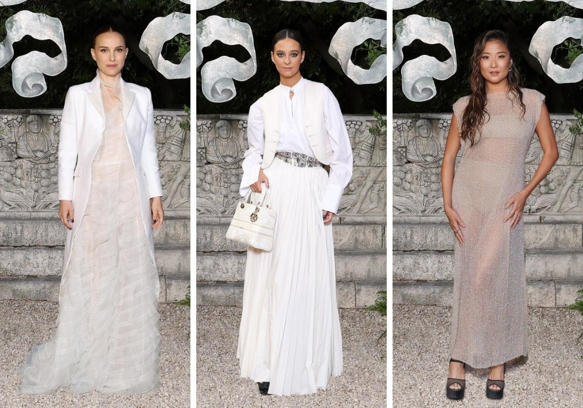 Natalie Portman, Victoria Federica y Ashley Park en el desfile de la colección Crucero 2026 de Dior