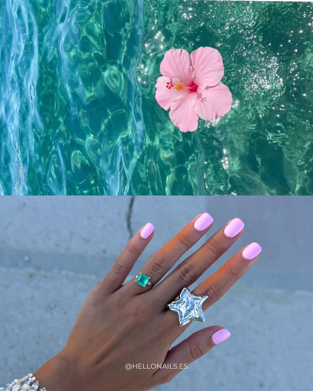 El rosa perlado es, sin duda, uno de los colores del verano. 