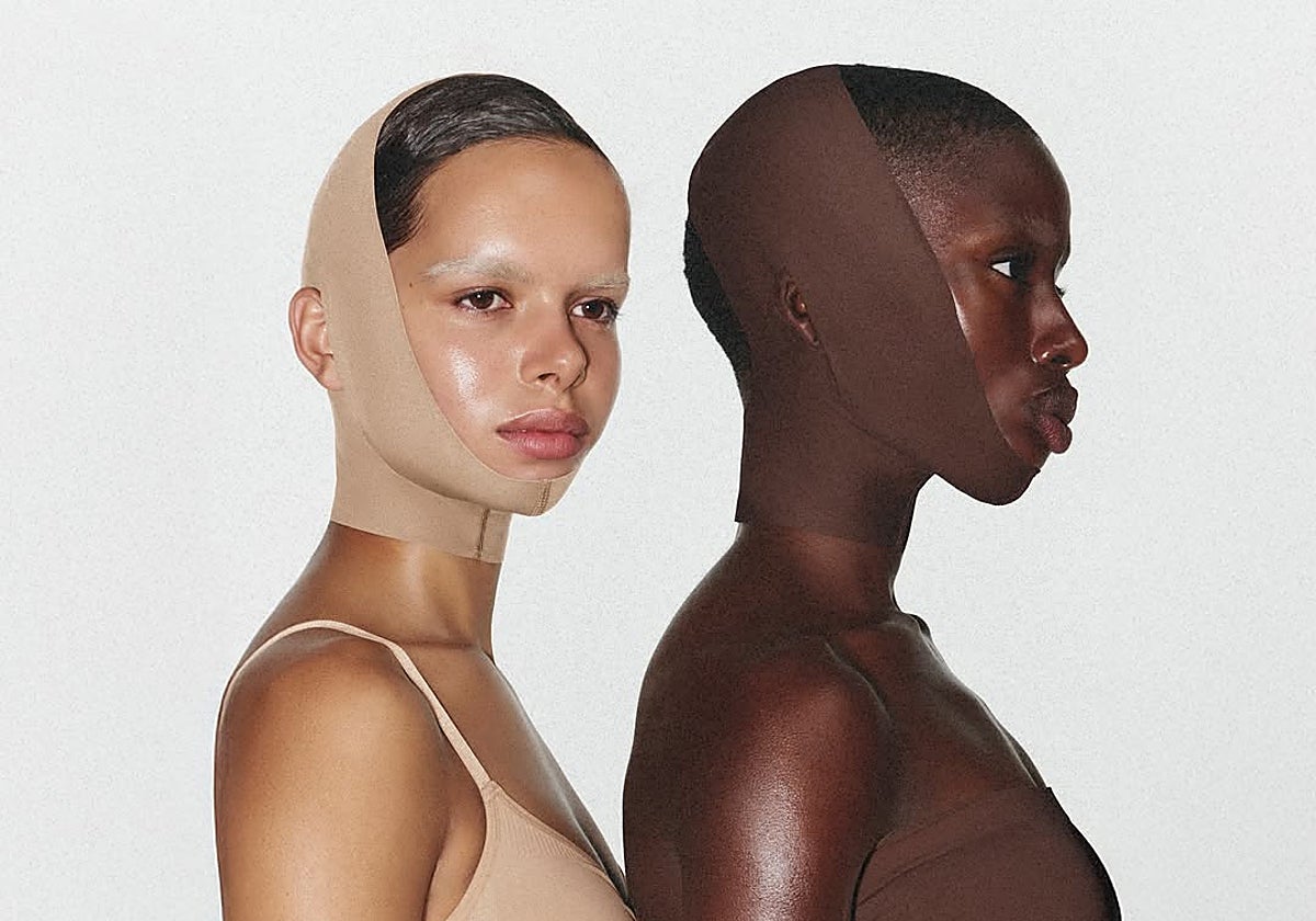 La faja facial de Skims, la marca de Kim Kardashian.
