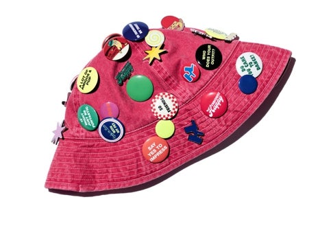 Secondary image 1 - Karlie Kloss's toiletry bag, Harry Lambert's hat, and Pierpaolo Piccioli's surfboard