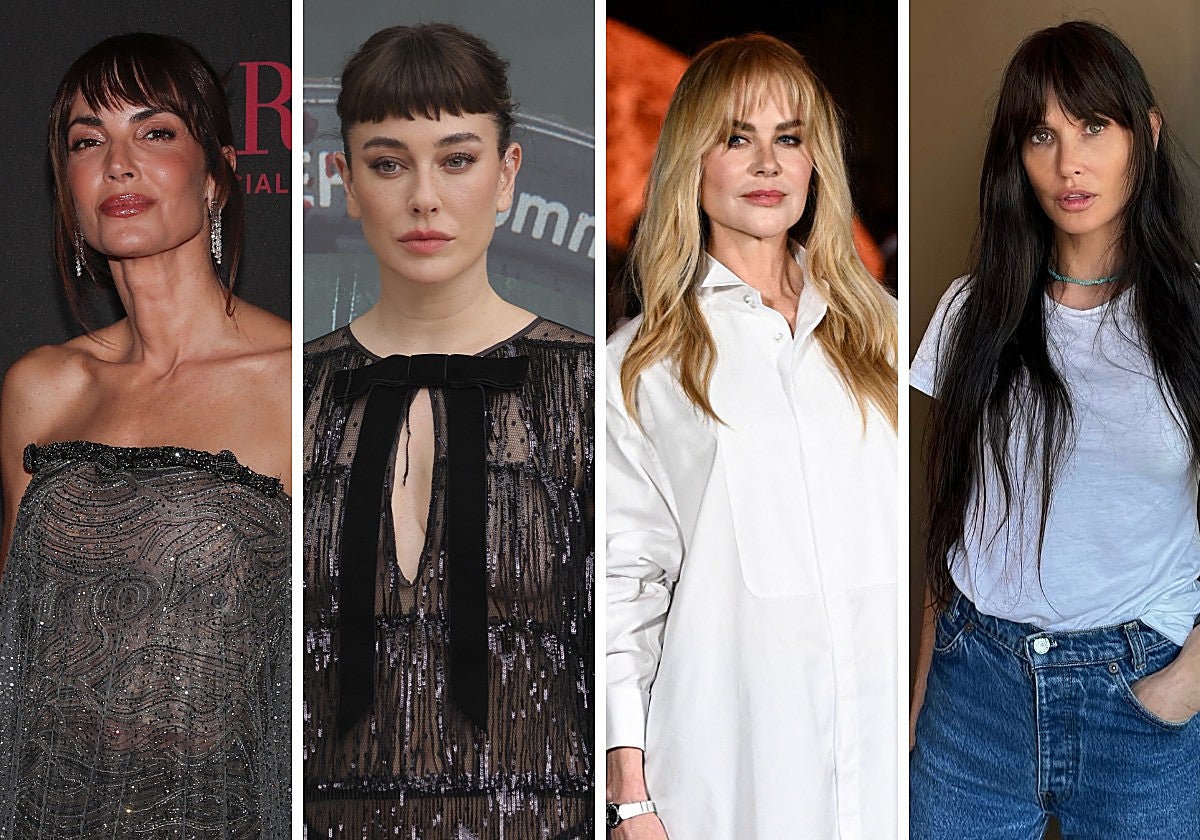 Eugenia Silva, Blanca Suárez, Nicole Kidman y Demi Moore con flequillo.