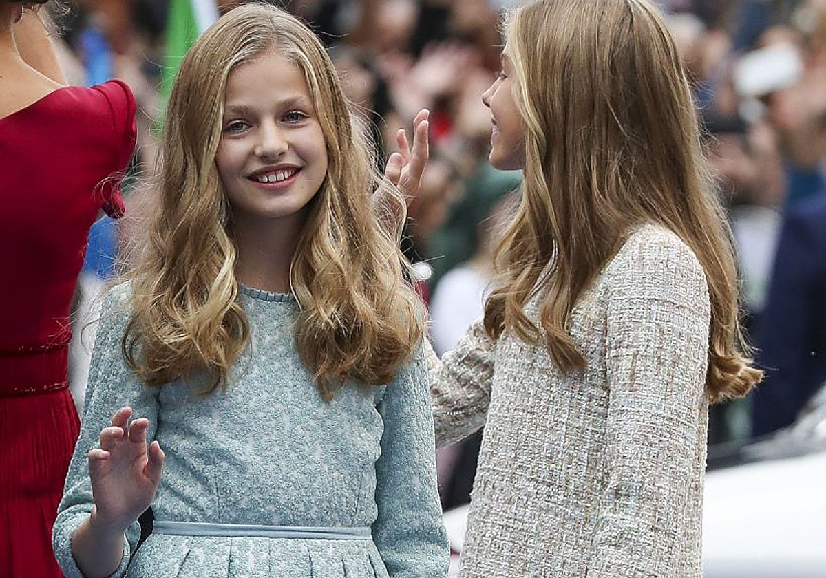 La Princesa Leonor y la Infanta Sofía en Oviedo.
