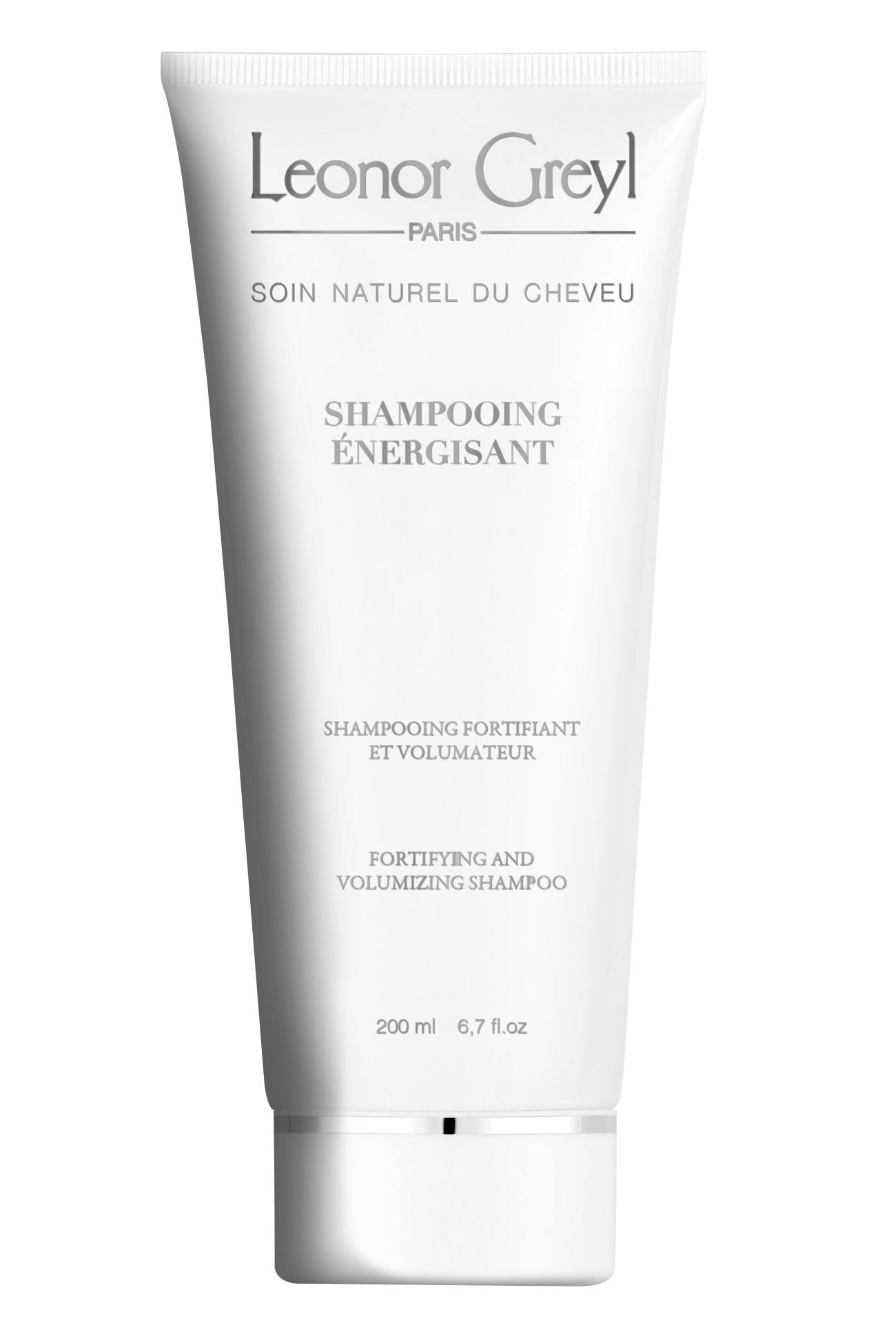 Champú energizante de Leonor Greyl (79 euros). Con un 96% de ingredientes de origen natural, se adapta a todo tipo de cabello y tiene un suave aroma a almendras. Tiene un gran efecto suavizante y acondicionador y aporta volumen, brillo y protección al cabello. Además, equilibra el cuero cabelludo y tiene acción anti-caspa. Entre sus ingredientes destacan las proteínas de semilla de moringa y almendra, la ciruela india y la levadura de miel.