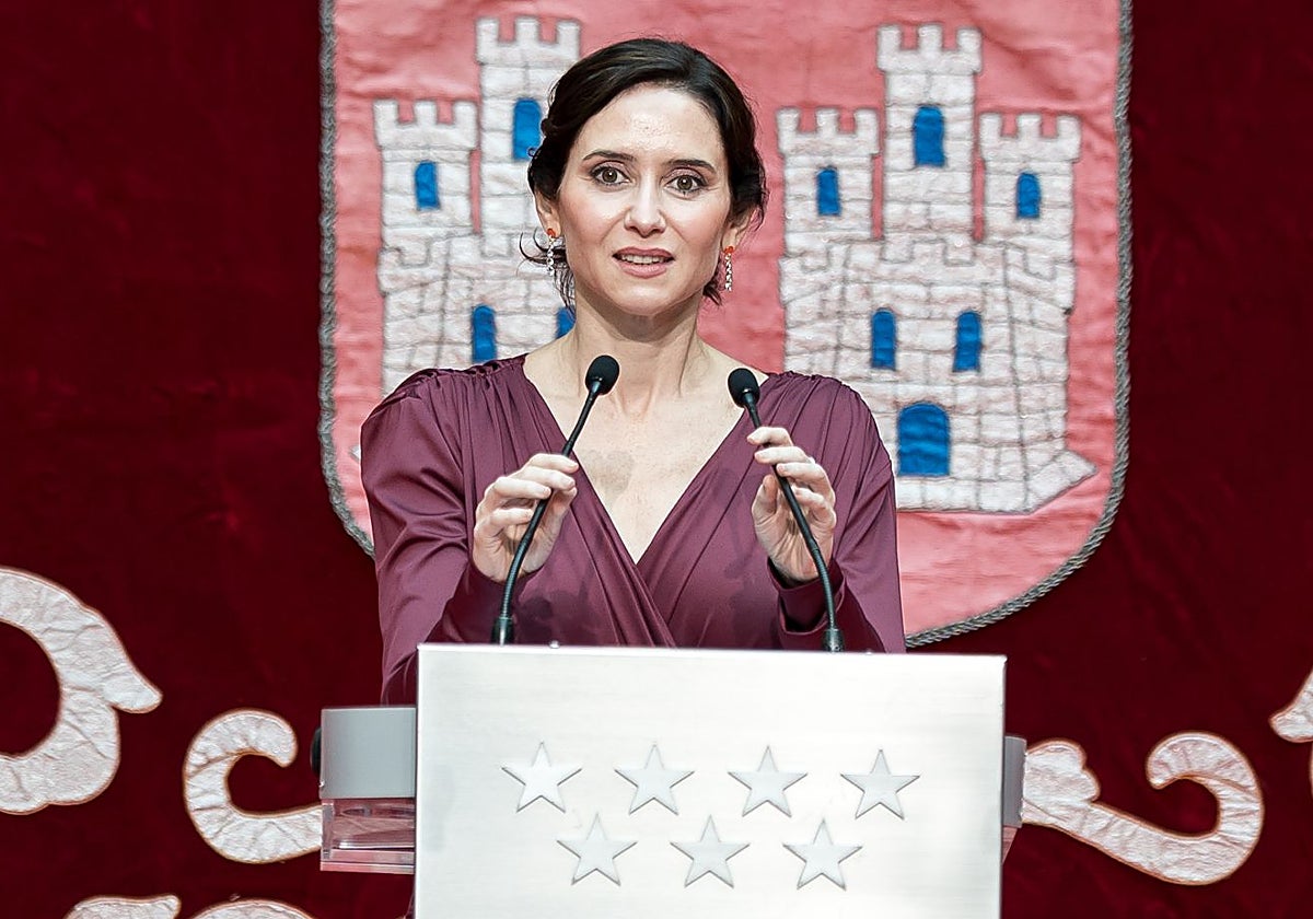 Isabel Díaz Ayuso en los actos por el Día de la Constitución