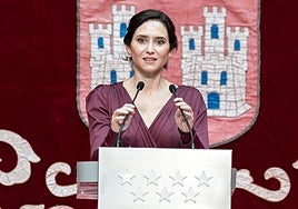 Isabel Díaz Ayuso en los actos por el Día de la Constitución