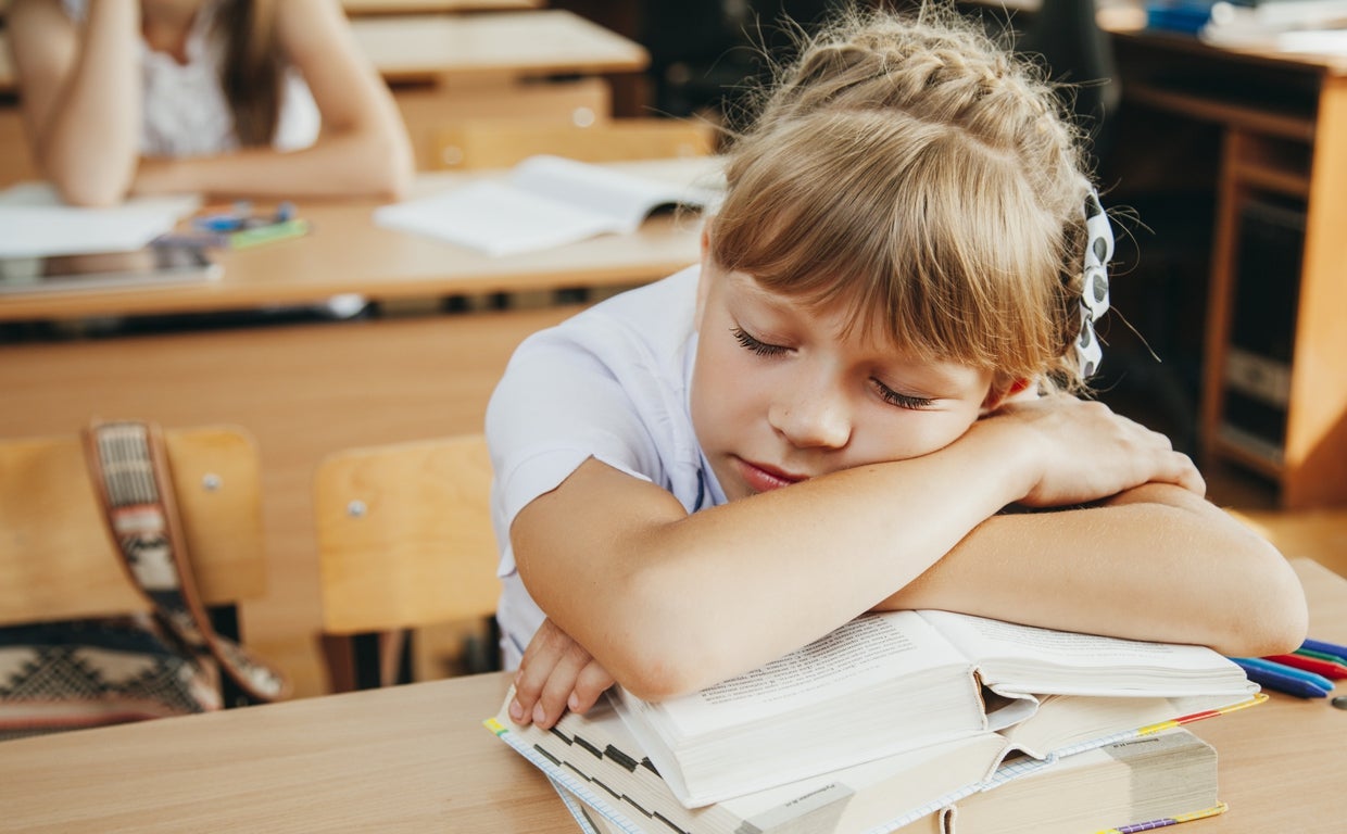 El descanso es fundamental para que los niños puedan rendir