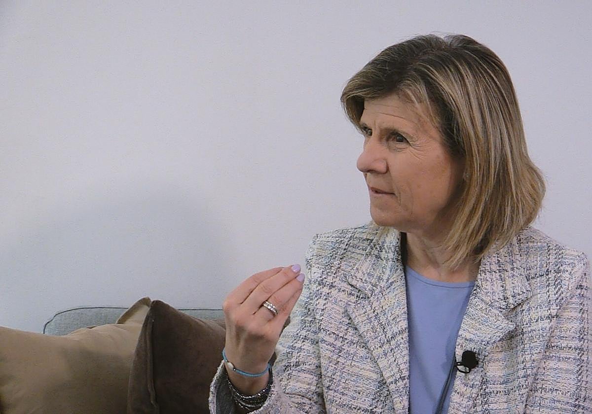 Eva Bach durante la entrevista en ABC