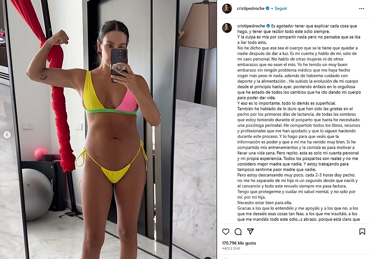 Cristina Pedroche en una de las instantáneas que tanta polémica han creado en redes sociales