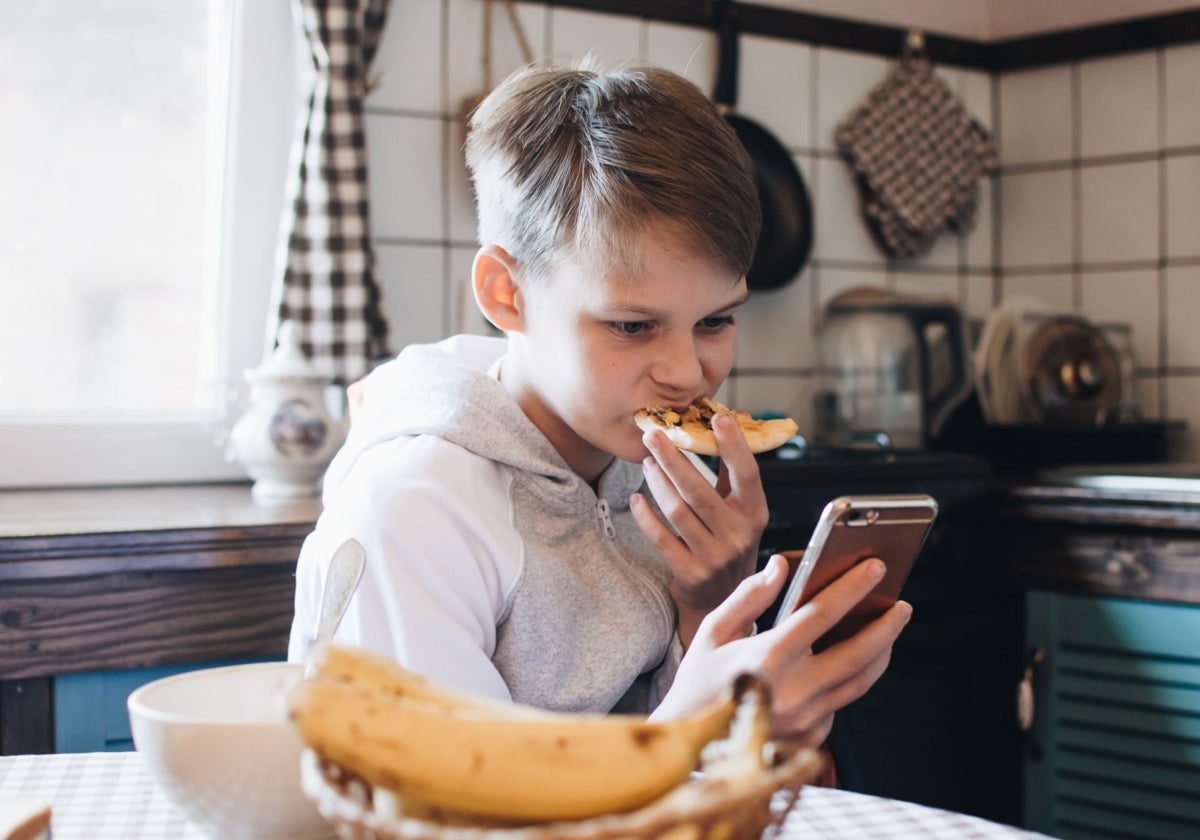 Tratar de entretener con tecnología para que coma más, puede perjudicar la relación del niño con la comida