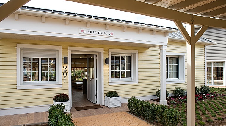 Cada villa tiene capacidad para seis personas