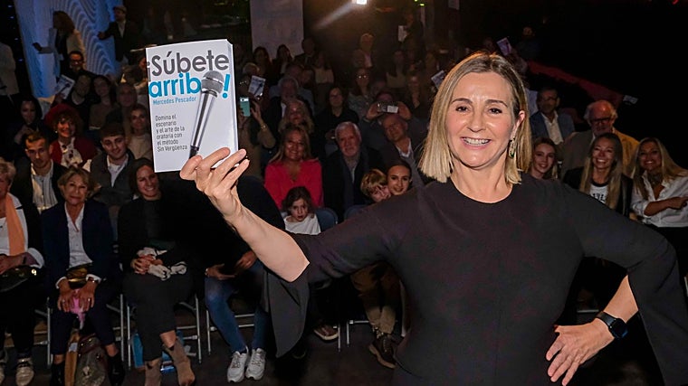 Mercedes Pescador durante la presentación de su libro en Madrid