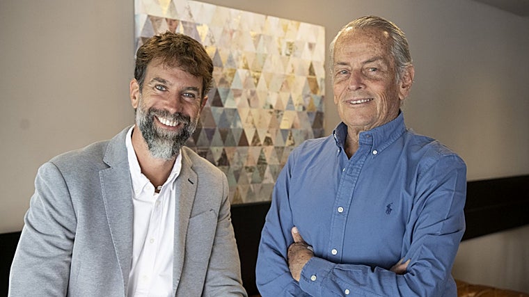 Rafa Guerero (izda.), junto a Eduardo Strauch