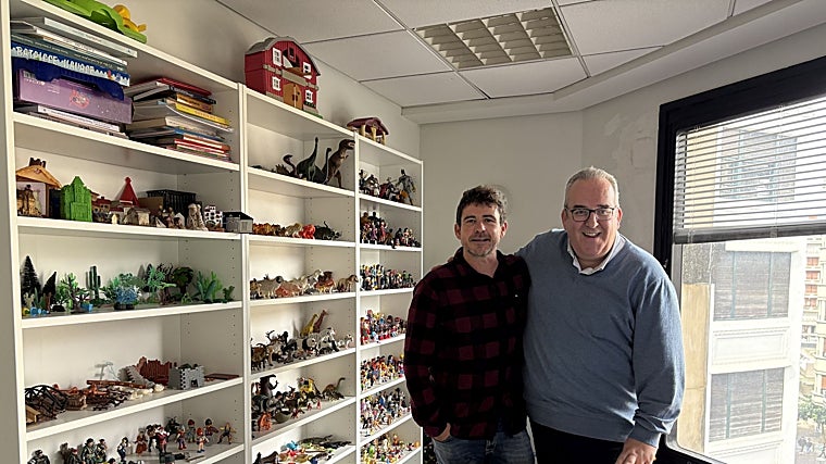 De izquierda a derecha, Iván Rodríguez Ibarra y José Luis Gonzalo Marrodán