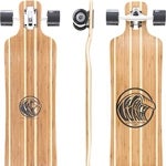 Imagen - White Wave Monopatín Longboard de Bambú Completo