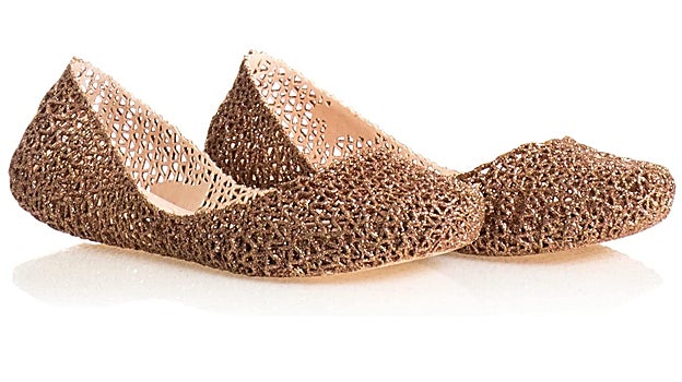 Bailarinas de mujer en tonos metalizados