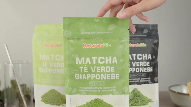 Bolsas de té matcha en polvo