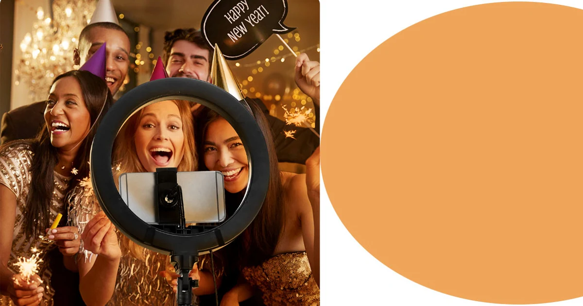 Aro De Luz Selfie Clip Para Móvil Azul con Ofertas en Carrefour