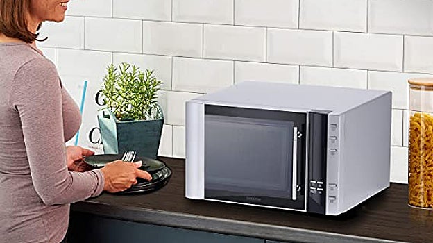 Microondas plateado