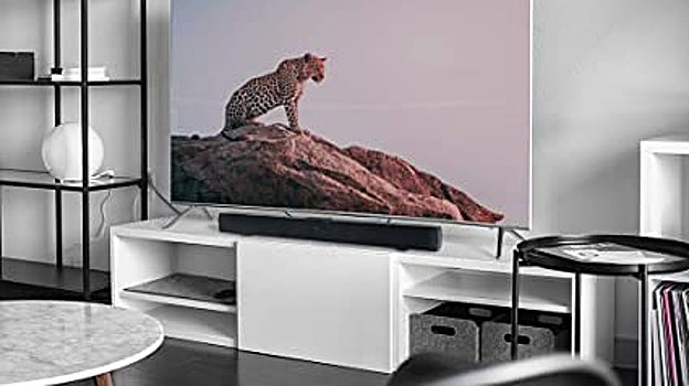 Barra de sonido en un salón