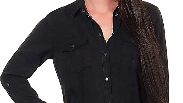 Vestido camisero color negro