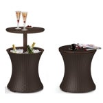 Imagen - Keter Pacific Cool Bar - Mesa nevera para jardín, Color Marrón