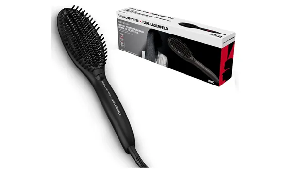 Cepillo alisador de cabello de 5 ajustes de temperatura, Cepillo iónico  alisador para cabello sedoso sin encrespamiento, resistente a la  temperatura