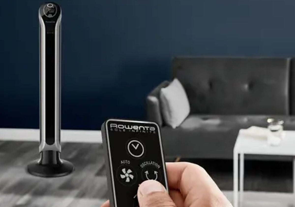 Compacto, portátil y silencioso: así es el ventilador de torre Rowenta por menos de 100€