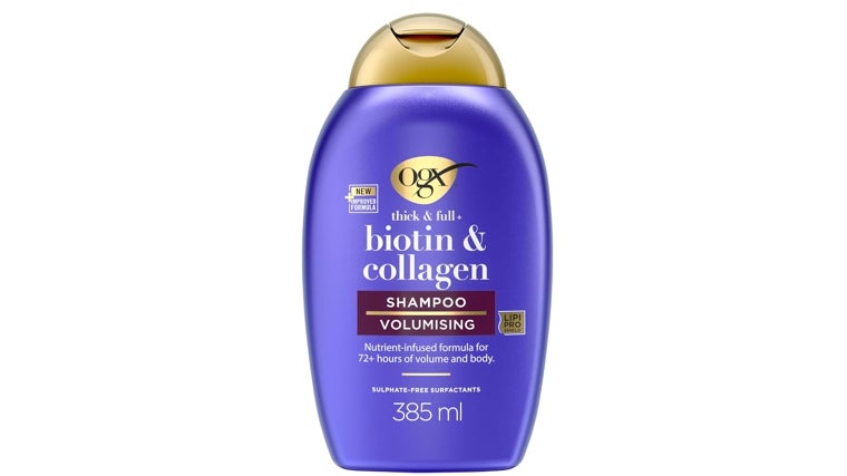 Champú OGX Biotin Collagen para cabello graso