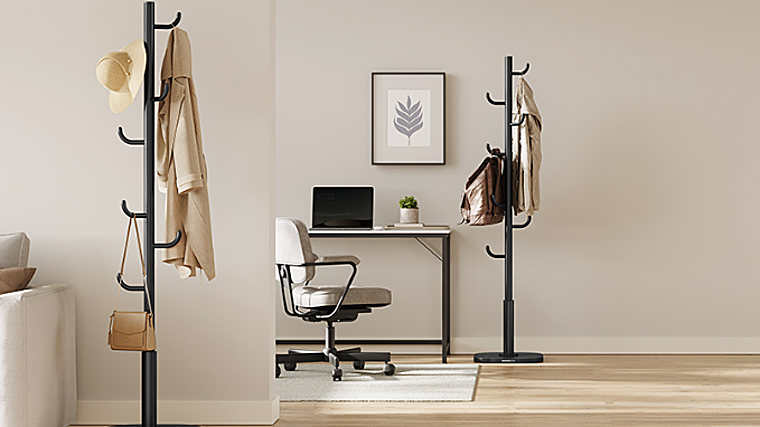 Los mejores percheros de pie para este otoño: orden y estilo en tu hogar