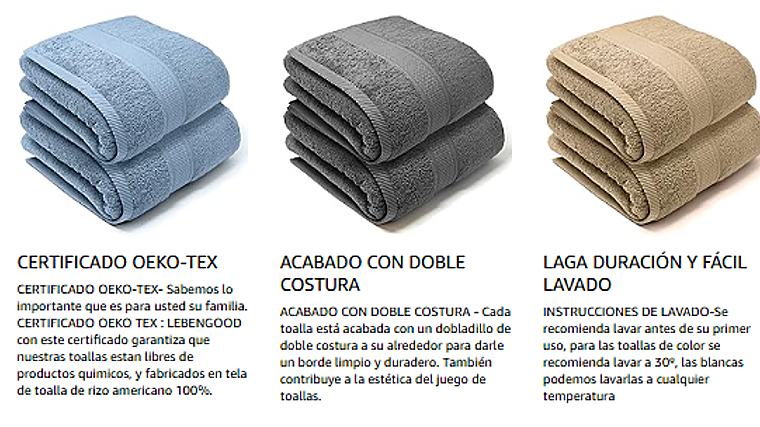 El juego de toallas de baño que lo tiene todo: 100% algodón, suave y absorbente