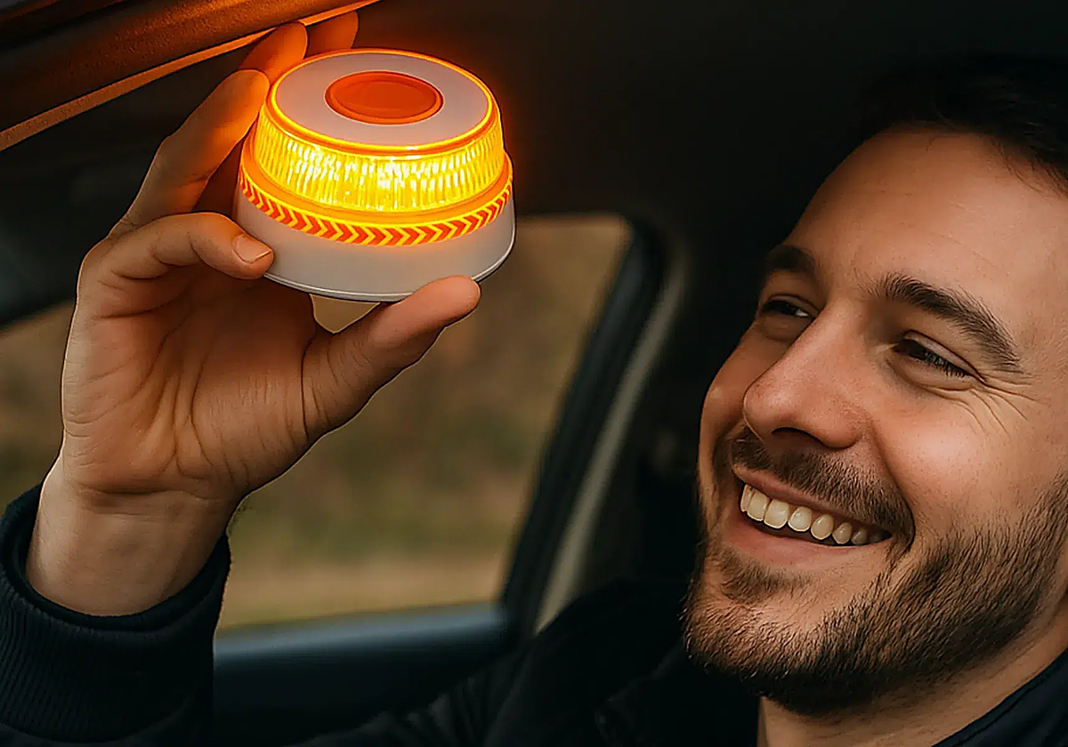 Quedan dos meses para que la DGT exija la baliza V16 y este modelo con geolocalización es de los más baratos