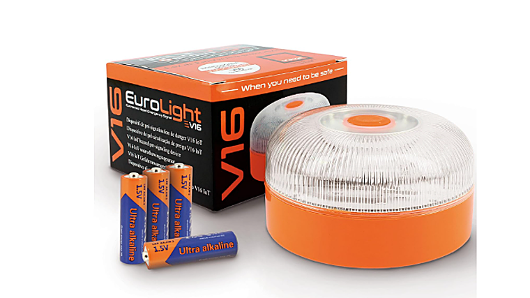 Baliza homologada con geolocalización: la luz de emergencia V16 obligatoria para 2026, al mejor precio