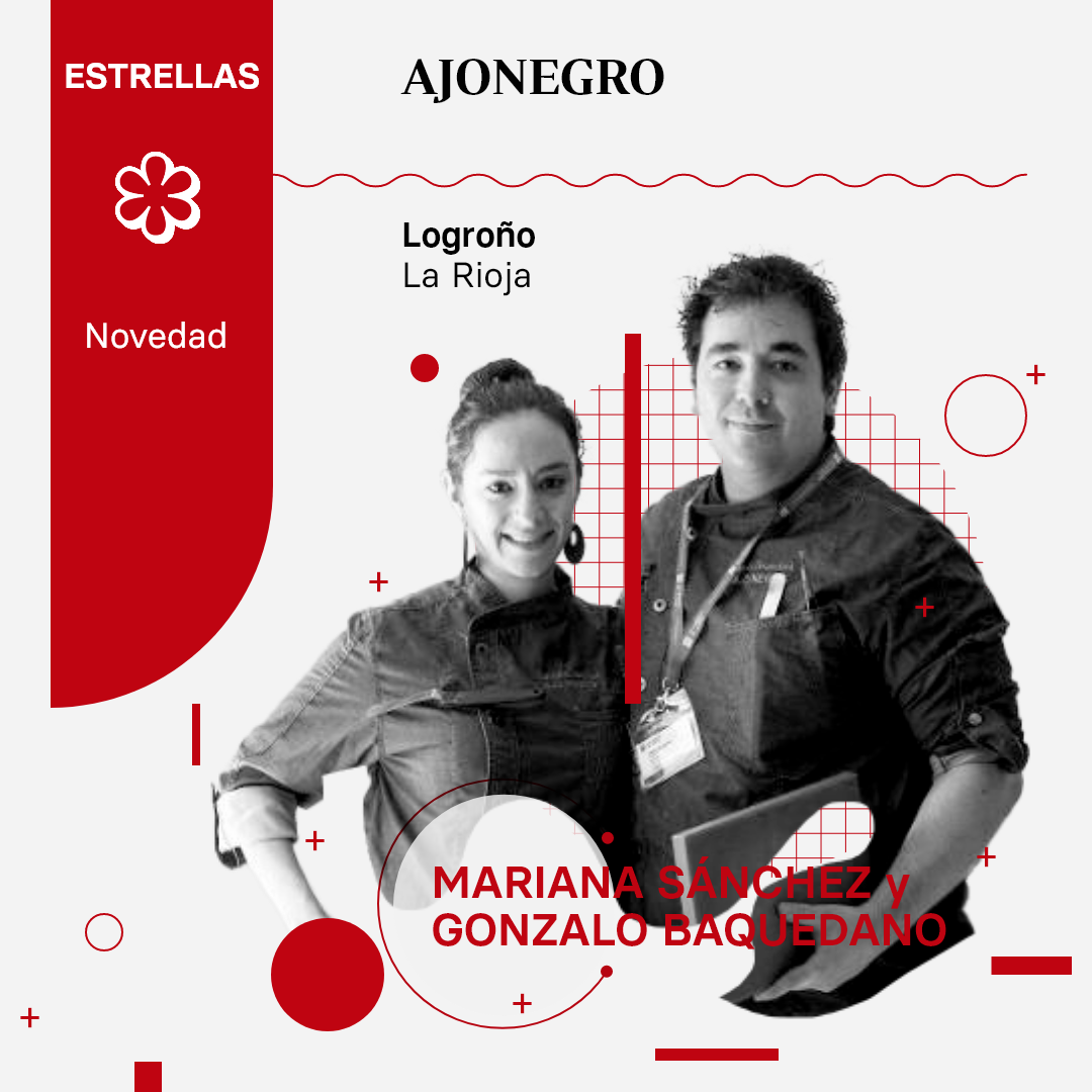 Ajonegro, de Mariana Sánchez y Gonzalo Baquedano, restaurante de La Rioja, recibe su primera estrella