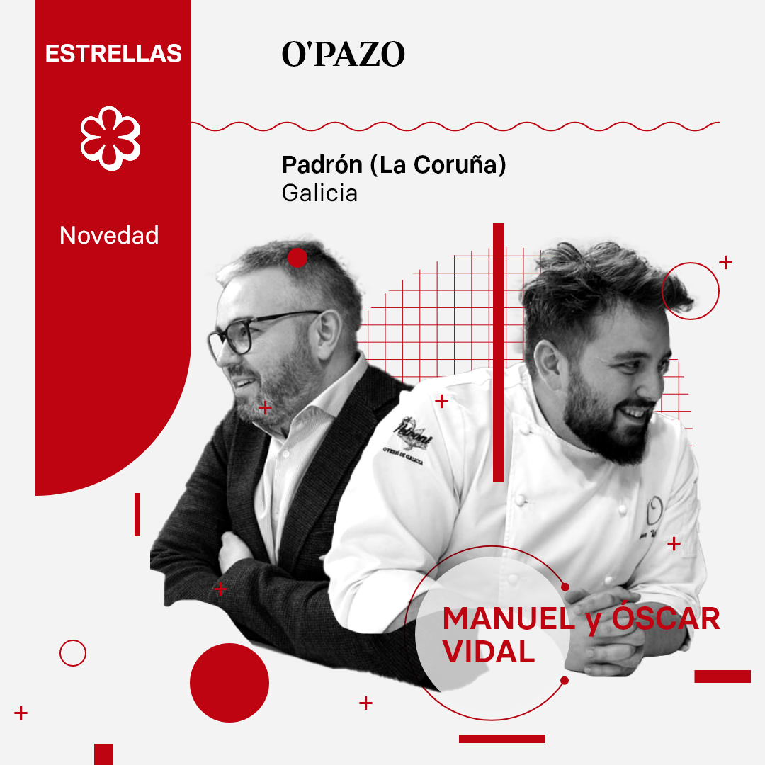 Manuel y Óscar Vidal son los dueños de O'Pazo, restaurante de Padrón (La Coruña) que logra su primera estrella Michelin