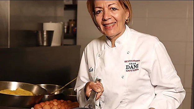 Lola Cuerda es la artífice de la receta de la tortilla de Casa Dani